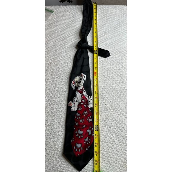 101 Dalmatians Disney Tie Puppy Print Paw Pattern Mens Unisex Teacher Valentines - Picture 5 of 7